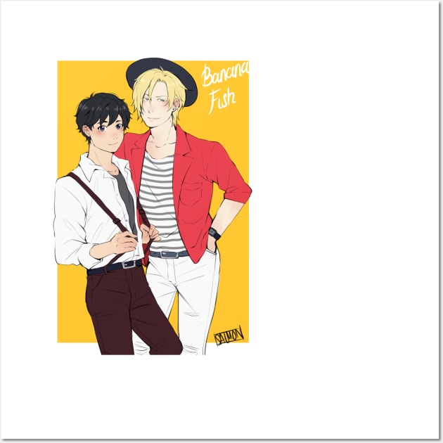 Ash and Eiji Models Wall Art by MykaAndSalmon